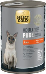 SELECT GOLD Pure Adult Paté Pute für Katzen 6x400 g - 6 x 400 g – Bild 1 von 2