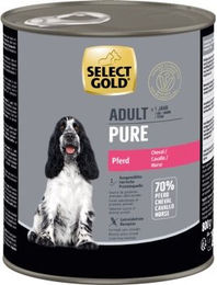 SELECT GOLD Pure Adult Pferd Nassnahrung 12x800 g – Bild 1 von 3