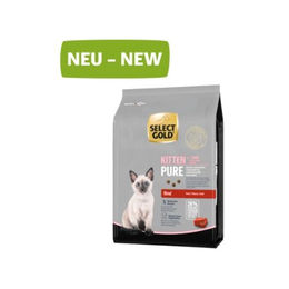 Produktbild von SELECT GOLD Pure Kitten Nassfutter Rind Getreidefrei 2x2,5 kg - 2 x 2,5 kg