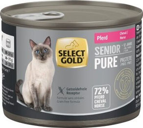 SELECT GOLD Pure Senior Paté Pferd 6x200 g – Bild 1 von 2