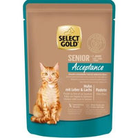 Produktbild von SELECT GOLD Senior Acceptance +7 Hundefutter Pastete Huhn und Lachs getreidefrei und glutenfrei 24x85 g - 24 x 85 g