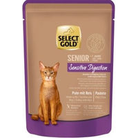 Produktbild von SELECT GOLD Senior Digestion +7 Katzen Nassfutter Pute Paté 12x85 g - 12 x 85 g