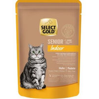 Produktbild von SELECT GOLD Senior Indoor +7 Katzen Nassfutter Huhn Pastete Getreidefrei Glutenfrei 24x85 g - 24 x 85 g