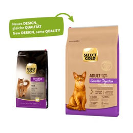 Produktbild von SELECT GOLD Sensitive Digestion Getreidefreies Trockenfutter für Katzen Adult Geflügel 7 kg - 7 kg