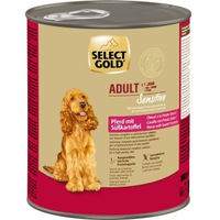 Produktbild von SELECT GOLD Sensitive Pferd Nassfutter Adult Monoprotein mit hohem Fleischanteil 6x800 g