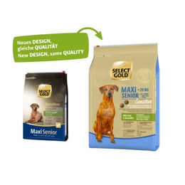 Produktbild von SELECT GOLD Sensitive Senior Maxi Hundefutter Ente und Lamm 4 kg - 4 kg