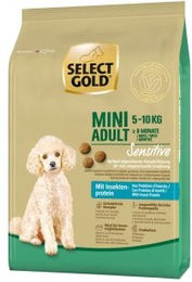 Produktbild von SELECT GOLD Sensitive Trockenfutter für kleine Hunde Adult mit Insekten-Protein 1 kg