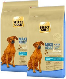 SELECT GOLD Sensitive Trockenfutter Hund Adult Maxi mit Insekten-Protein 2x12 kg - 2 x 12 kg – Bild 1 von 2