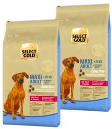 SELECT GOLD Sensitive Trockenfutter Hund Adult Maxi Pferd und Geflügel 2x12 kg - 2 x 12 kg – Bild 1 von 3