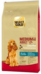 SELECT GOLD Sensitive Trockenfutter Hund Adult Medium Lachs und Geflügel 12 kg - 12 kg – Bild 1 von 3
