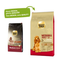 SELECT GOLD Sensitive Trockenfutter Hund Adult Medium Lamm 2x12 kg - 2 x 12 kg – Bild 1 von 2