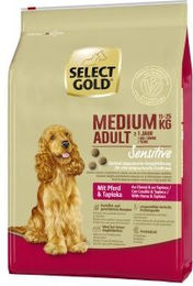 Produktbild von SELECT GOLD Sensitive Trockenfutter Hund Adult Medium Pferd und Tapioka 4 kg - 4 kg