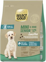 Produktbild von SELECT GOLD Sensitive Trockenfutter Hund Mini Senior Lachs 4 kg