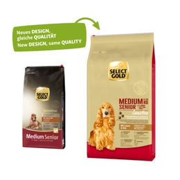 SELECT GOLD Sensitive Trockenfutter Hund Senior Medium Lamm mit Reis 2x12 kg - 2 x 12 kg – Bild 1 von 3