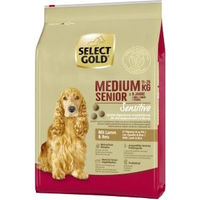 Produktbild von SELECT GOLD Sensitive Trockenfutter Hund Senior Medium Lamm und Geflügel 4 kg - 4 kg