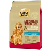 Produktbild von SELECT GOLD Sensitive Trockenfutter Hund Senior Medium mit Insekten Lamm und Ente 4 kg - 4 kg