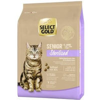 Produktbild von SELECT GOLD Sterilised Senior Katzenfutter Geflügel und Reis Getreidefrei 2x2,5 kg - 2 x 2,5 kg