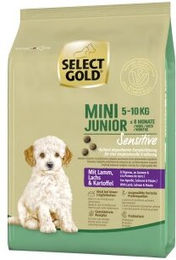 SELECT GOLD Trockenfutter Hund Sensitive Mini Junior Lamm mit Lachs und Kartoffel 1 kg - 1 kg – Bild 1 von 2