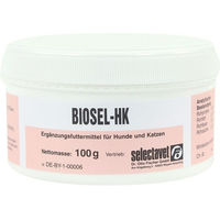 Produktbild von Selectavet Biosel-HK Pulver 100 g Haut-Fell-Supplement für Hunde und Katzen mit Biotin und Zink - 100 g