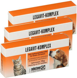 Produktbild von Selectavet Legavit-Komplex Nahrungsergänzung mit Vitaminen zur Unterstützung von Leber und Nieren in Tablettenform