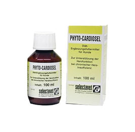 Produktbild von Selectavet Phyto-Cardiosel zur Unterstützung der Herzfunktion für Hunde und Katzen mit L-Carnitin und Weißdorn 100 ml - 100 ml