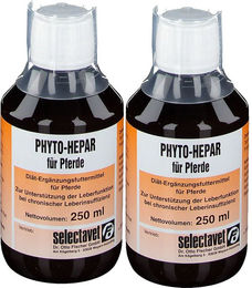 Produktbild von Selectavet PHYTO-HEPAR Ergänzungsfutter für Pferde zur Unterstützung der Leber und des Stoffwechsels 500 ml Liquid