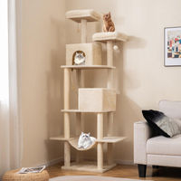 Produktbild von Selius Katzenbaum Beige Kratzbaum und Klettergerüst 205 cm hoch