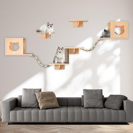 Selius Katzenkletterwand als Kratzbaum und Katzenmöbel 250 cm – Bild 1 von 1