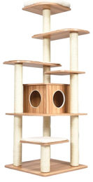 Selius Kratzbaum für Katzen mit Katzenhaus und Klettergerüst 175 cm hoch – Bild 1 von 1