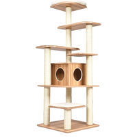 Produktbild von Selius Kratzbaum für Katzen mit Katzenhaus und Klettergerüst 175 cm hoch