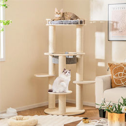Selius Kratzbaum für Katzen mit Katzenhaus und Sisal 150 cm hoch – Bild 1 von 1