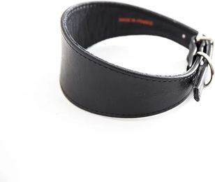 Produktbild von Sellerie Canine Vendéenne Hundehalsband aus Leder Schwarz 30 cm