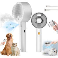 Produktbild von Senmudi 3-in-1 Dampfbürste für Haustiere mit UV-Sterilisation und Milbenentfernung zur Fellpflege von Hunden und Katzen