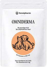 Produktbild von Sensipharm Omniderma Nahrungsergänzung für kleine Haustiere 90 Tabletten