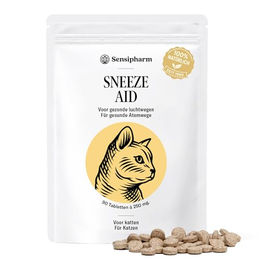 Sensipharm Sneeze Aid Katzenschnupfen Tabletten zur Unterstützung der Atemwege und des Immunsystems für Katzen 90 Stück – Bild 1 von 2