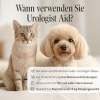 Produktbild von Sensipharm Urologist Aid Blasenformel für kleine Haustiere wie Katzen, Hunde, Meerschweinchen und Kaninchen