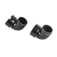Produktbild von Sera 90 Grad Bögen Saugseite Pumpe für UVC-Xtreme 800 und 1200 aus Kunststoff Schwarz 2 Stück