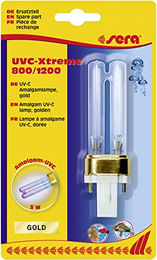 Produktbild von Sera Amalgam UVC Lampe Gold 5W für UVC-Xtreme 800 und 1200 zur Algenbekämpfung im UV-Klärer - 1 Stk.