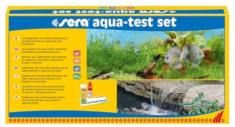 sera Aqua-Test Set Wassertester für Aquarium und Teich zur Messung von pH-Wert, GH, KH und NO2 für Fische - 1 Stk. – Bild 1 von 7