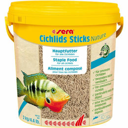 Sera Cichlids Sticks Nature Süßwasser Fischfutter für Buntbarsche 10 kg - 2 kg – Bild 1 von 3