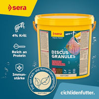 Produktbild von Sera Discus Granulat für Zierfische 10 Liter Eimer - 4,3 kg
