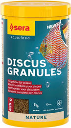 Sera Discus Granulat Nature Fischfutter für Diskus mit hochwertigem Protein und präbiotischer Wirkung 420 g - 1000 ml – Bild 1 von 13