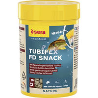 Produktbild von Sera FD Tubifex Nature Gefriergetrockneter Fischsnack für Süßwasserfische 12 g - 12 g