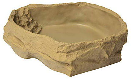 Sera Futternapf und Wasserschale für Reptilien und Amphibien Beige Größe L aus Kunststoff – Bild 1 von 5