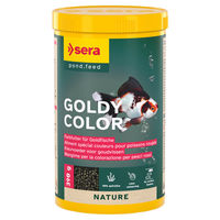 Produktbild von Sera Goldy Color Spirulina Nature farbverstärkendes Granulat für Goldfische 1000 ml - 1 l