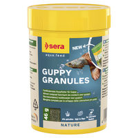 Produktbild von Sera Guppy Gran Nature Fischfutter Granulat für Süßwasserfische 100 ml