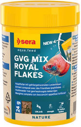 sera GVG Mix Royal Flakes Fischfutter mit Krill und Insekten ohne Farb- und Aromastoffe 100 ml (24 g) - 24 g – Bild 1 von 6