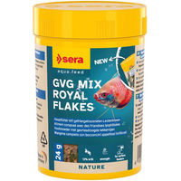 Produktbild von sera GVG Mix Royal Flakes Fischfutter mit Krill und Insekten ohne Farb- und Aromastoffe 100 ml (24 g) - 24 g