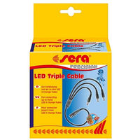 Produktbild von Sera LED X-Change Triple Cable Schwarz zur Verbindung von bis zu drei LED-Röhren für Aquarien