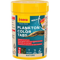 Produktbild von Sera Plankton Color Tabs Sinkende Fischfuttertabletten mit Krill und Spirulina für Bodenfische und Welse 100 ml - 65 g
